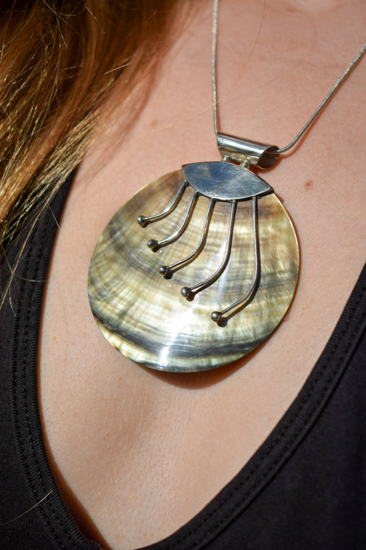 Sterling Silver Shell Pendant