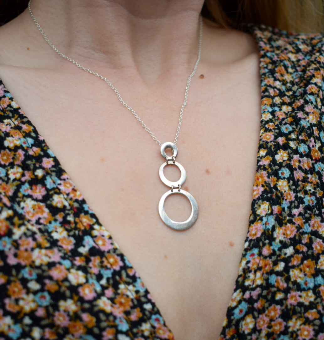 Silver Circle Necklace