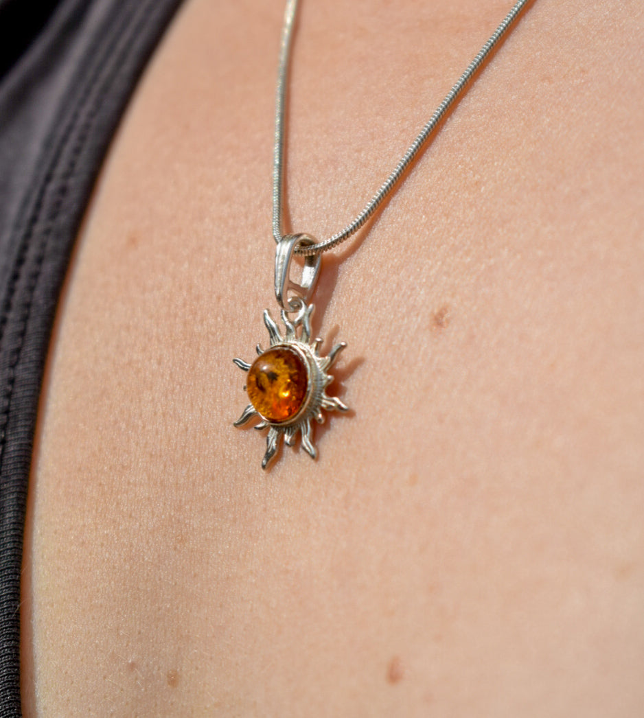 Amber Sun Necklace