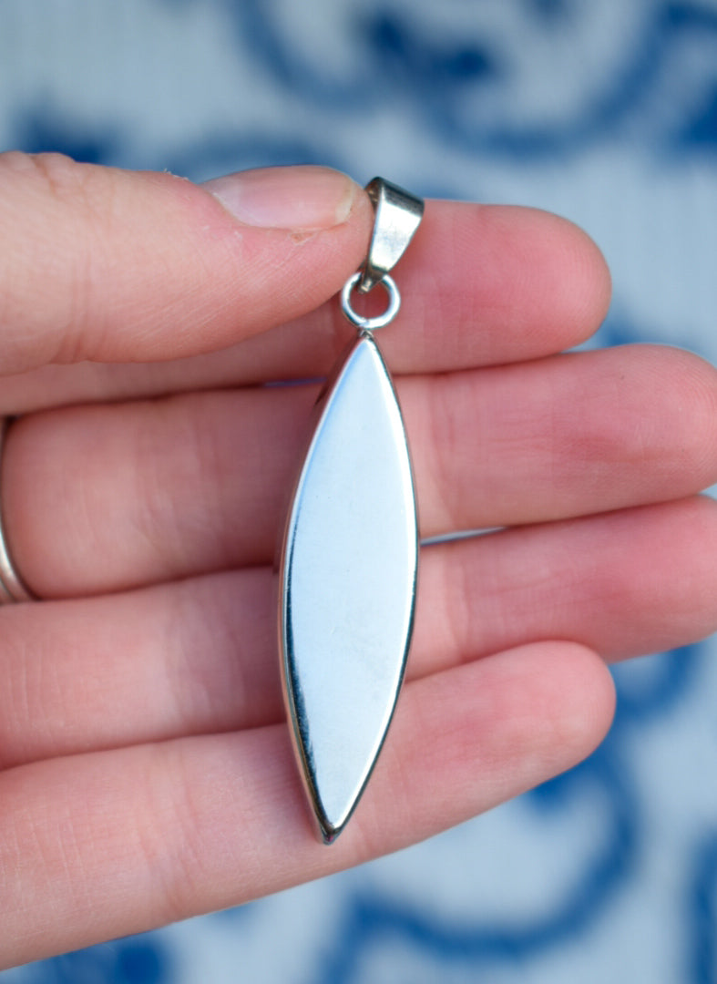 Floral Resin Pendant