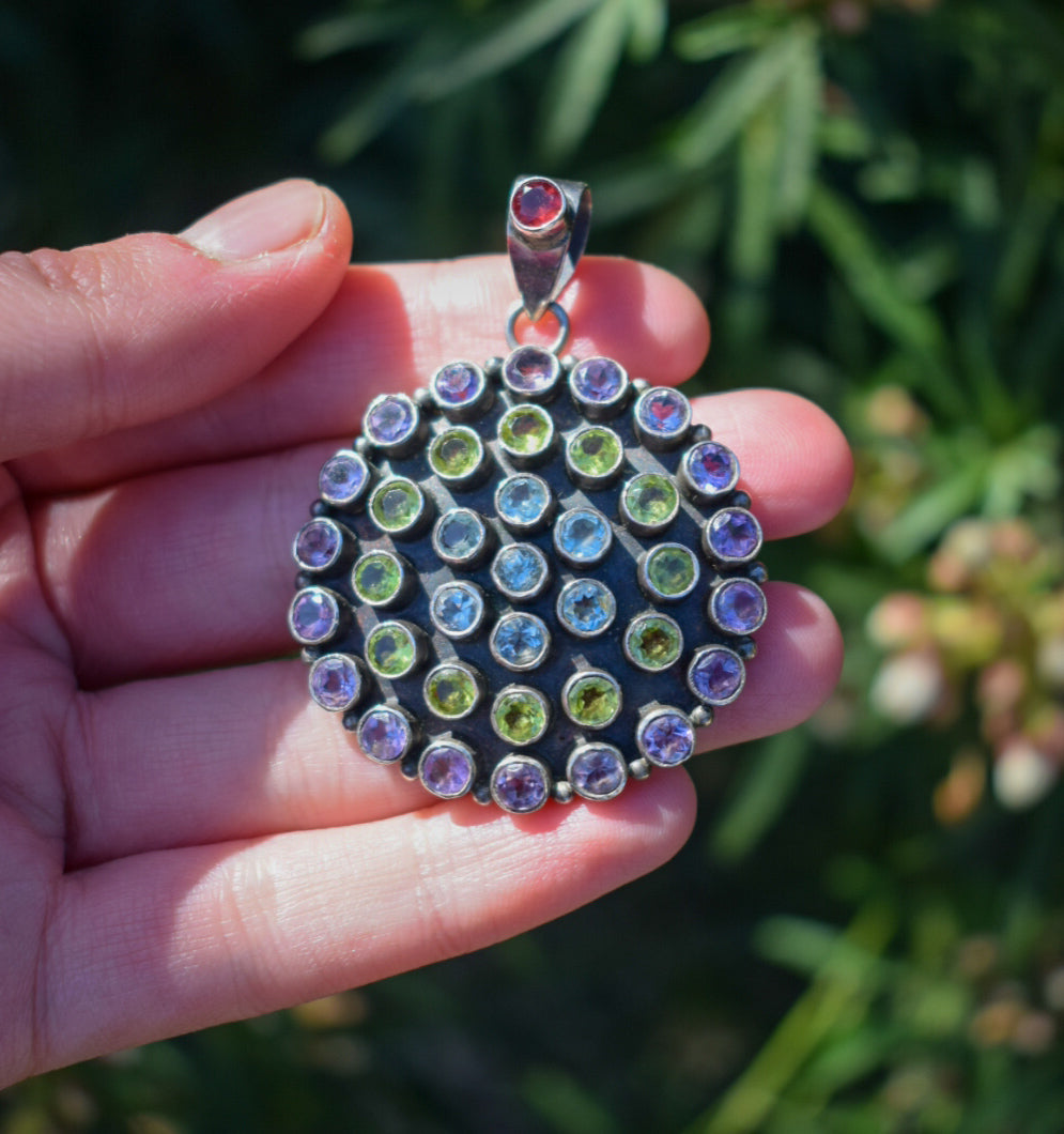 Large Gemstone Necklace