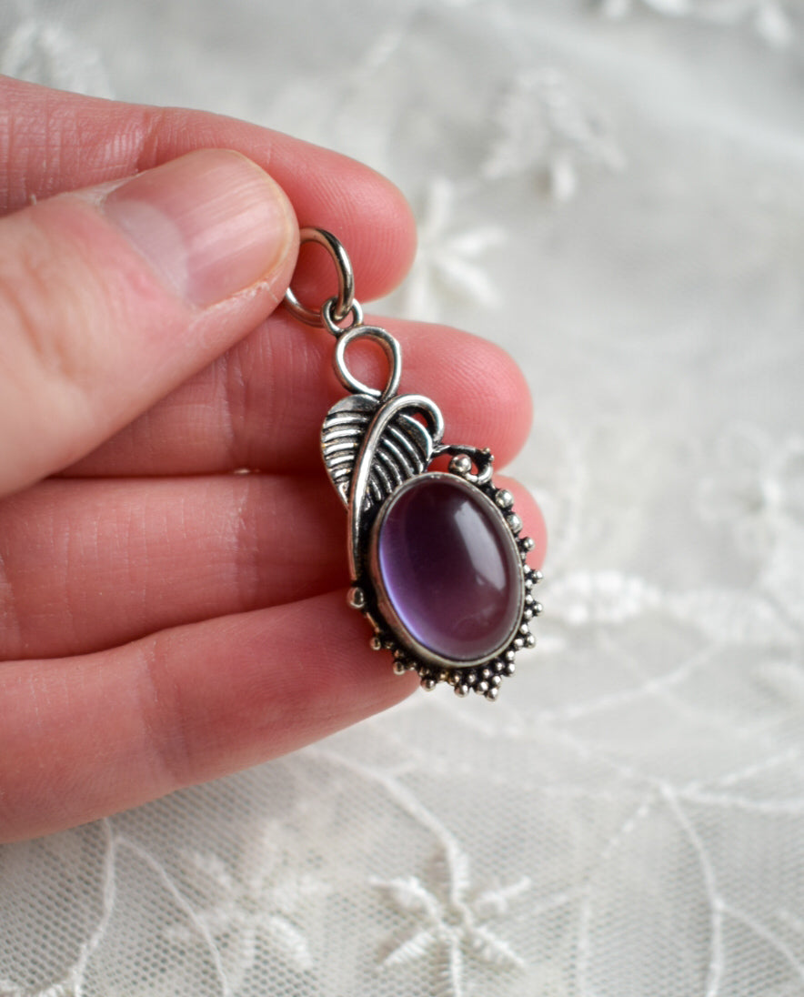 Upcycled Amethyst Necklace