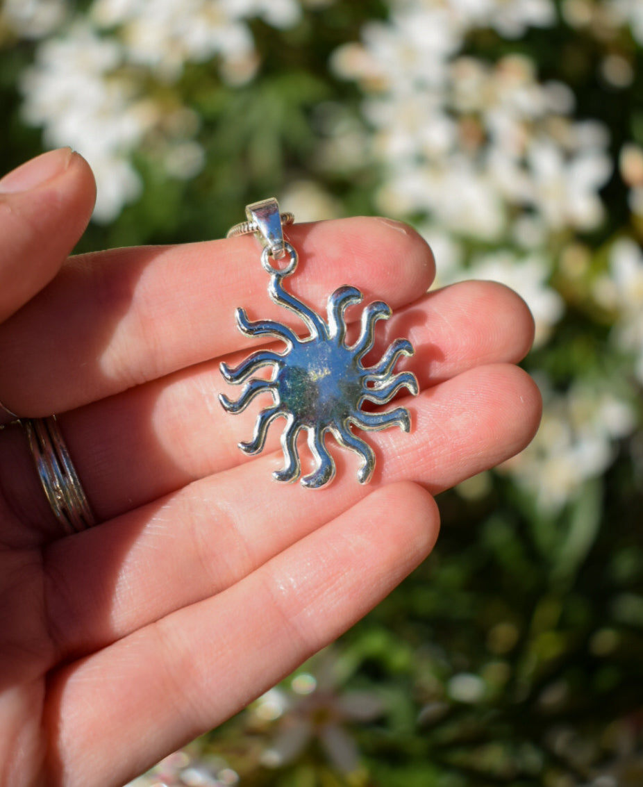 Sterling Silver Sun Necklace