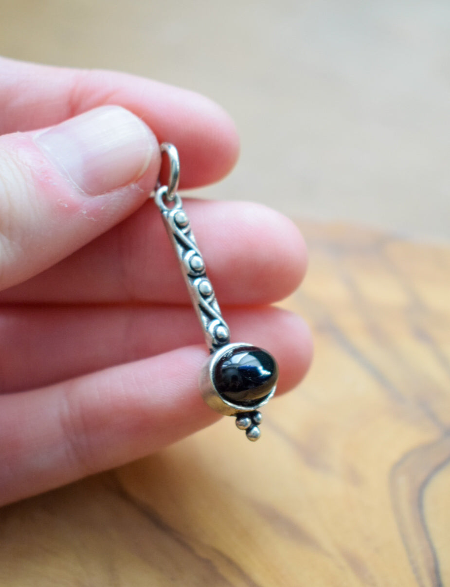 Upcycled Onyx Necklace