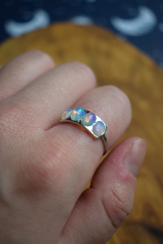 Adjustable Opalite Ring