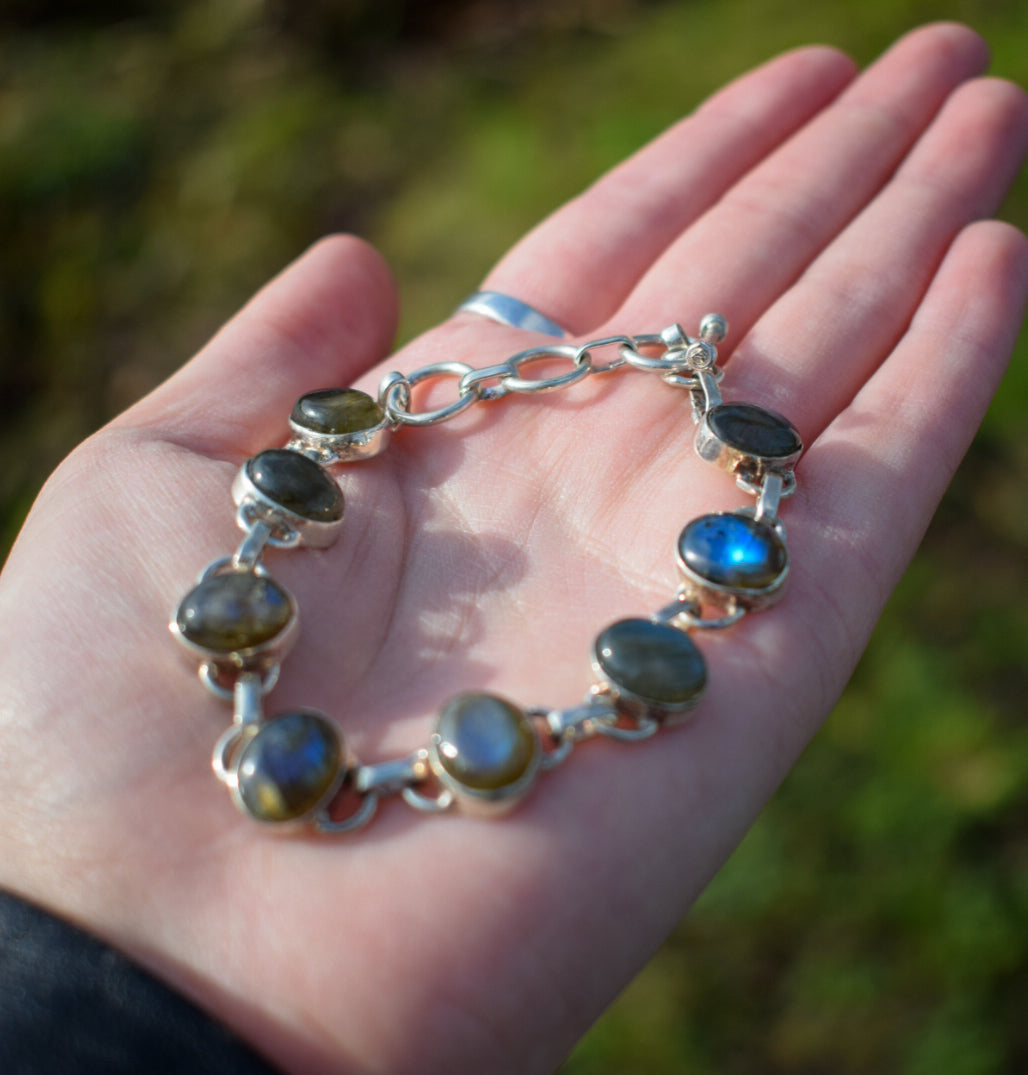 Sterling Silver Labradorite Bracelet