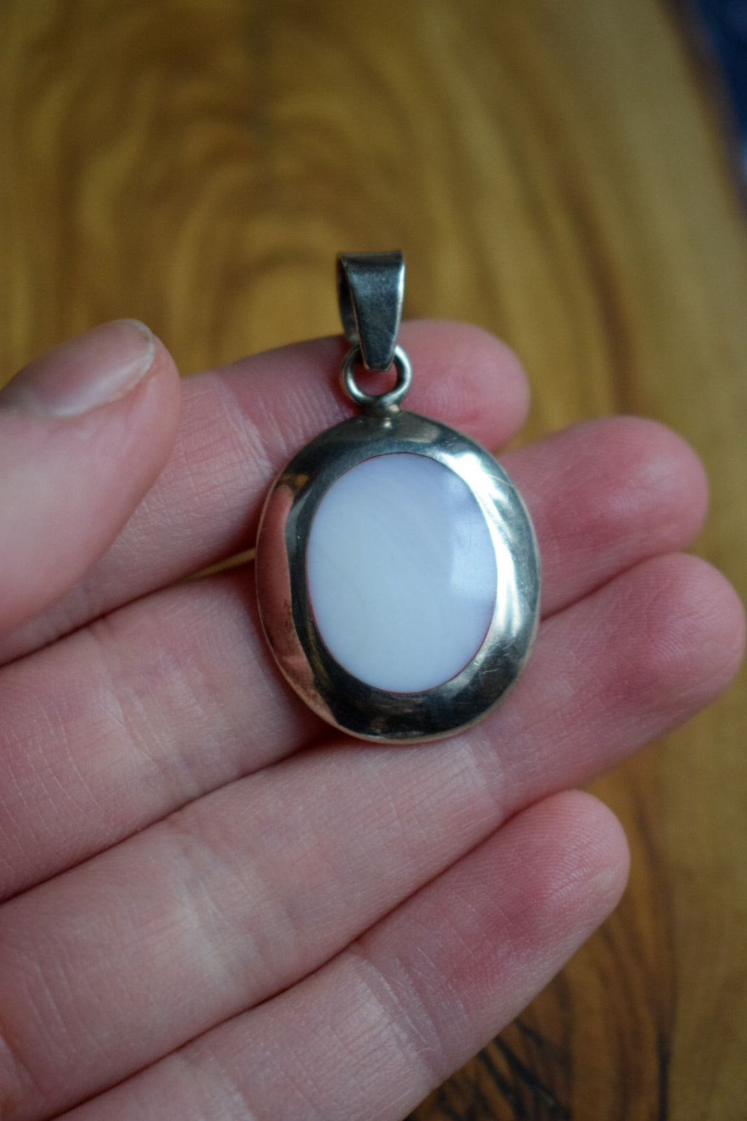 Enamel Sterling Silver Pendant