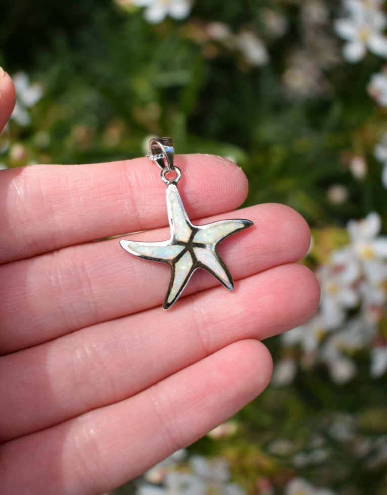 Opal Starfish Necklace