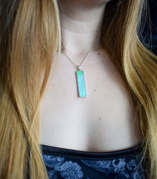 Sterling Silver Enamel Necklace