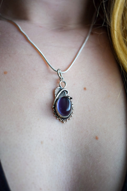Upcycled Amethyst Necklace