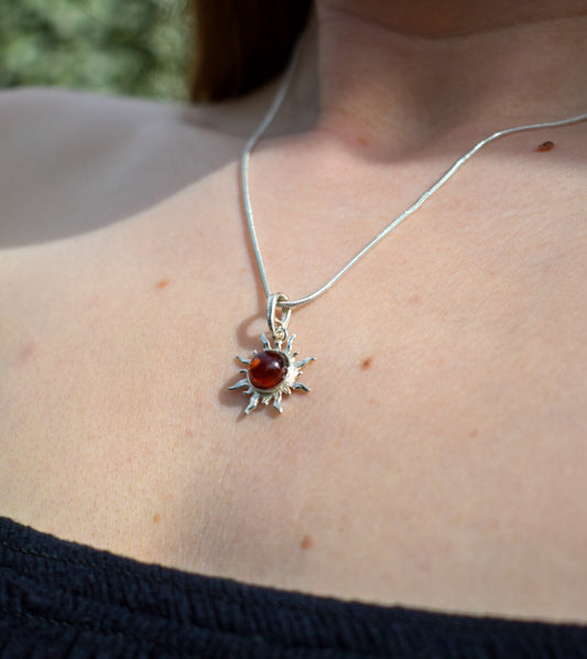 Amber Sun Necklace