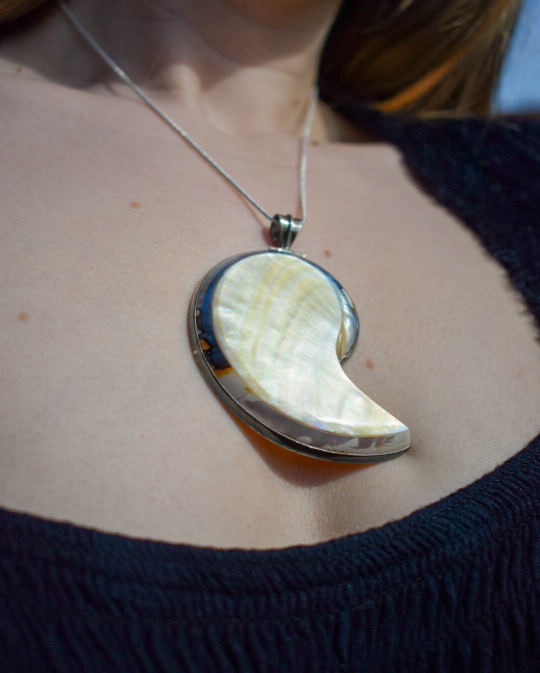 Mother Of Pearl and Shell Necklace
