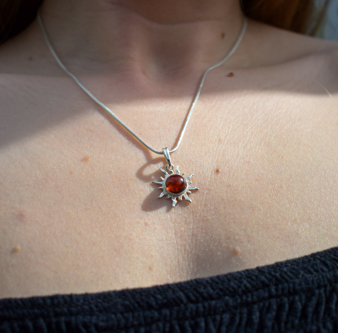 Amber Sun Necklace