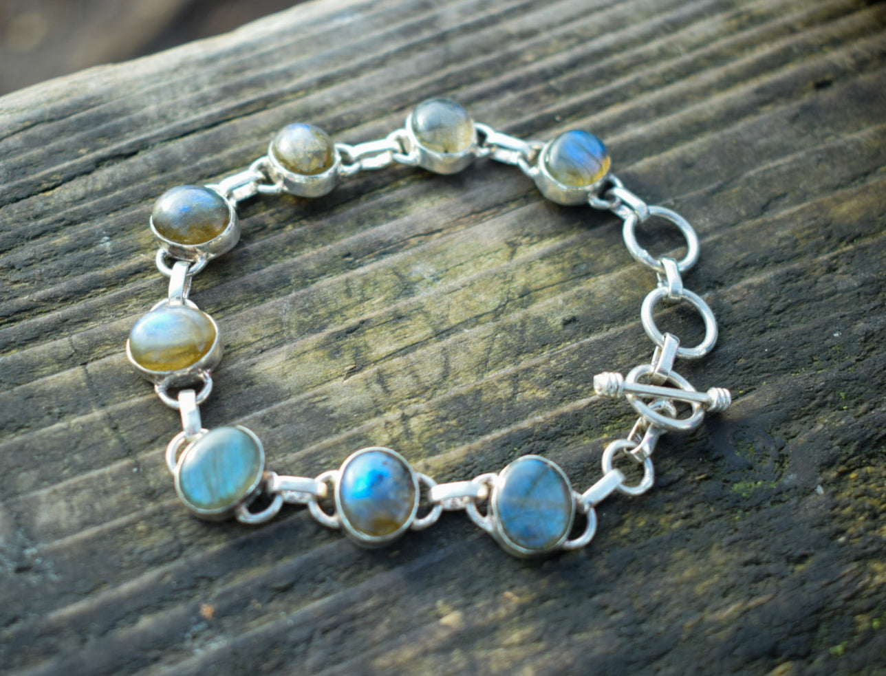 Sterling Silver Labradorite Bracelet