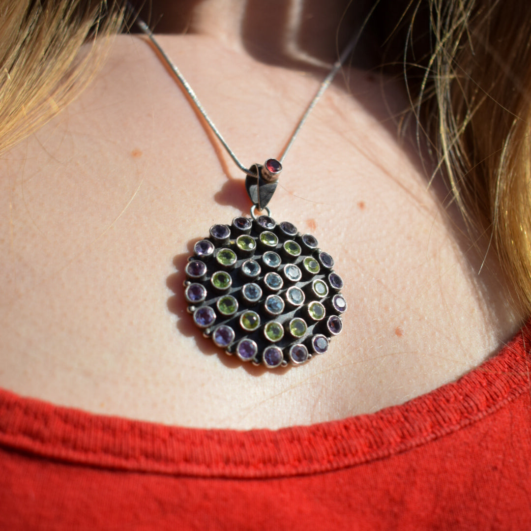 Large Gemstone Necklace