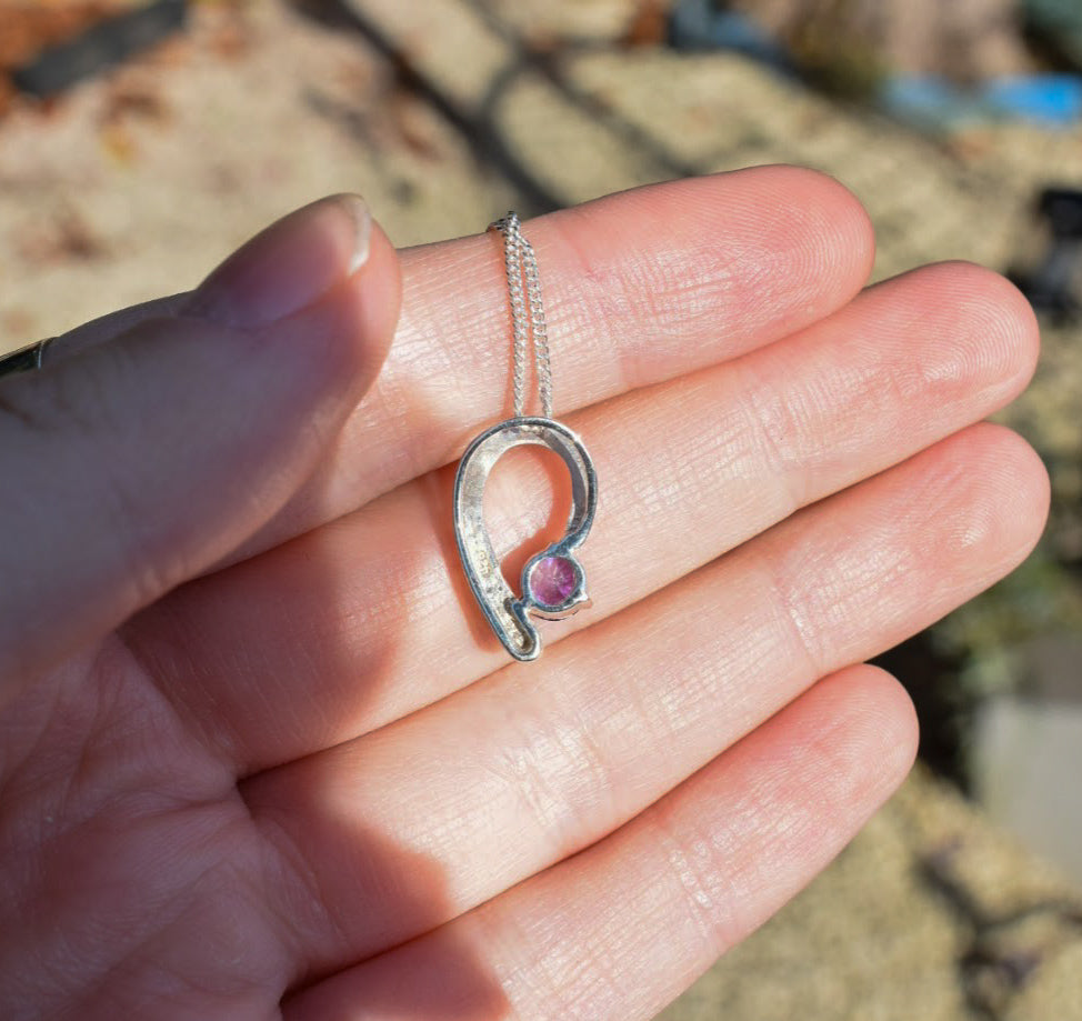 Sterling Silver Amethyst Necklace