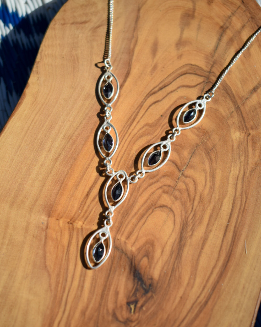 Sterling Silver Gemstone Necklace