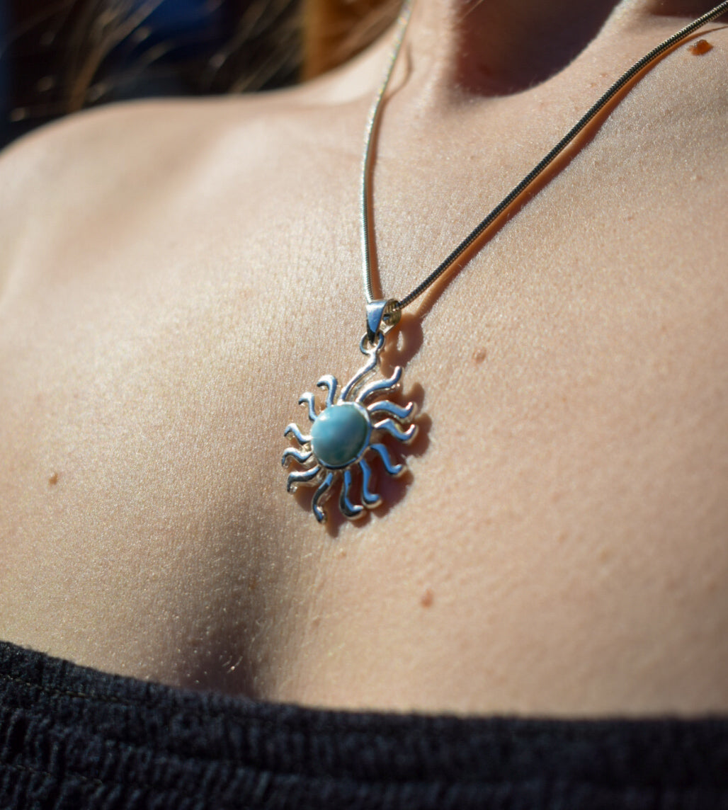 Sterling Silver Sun Necklace