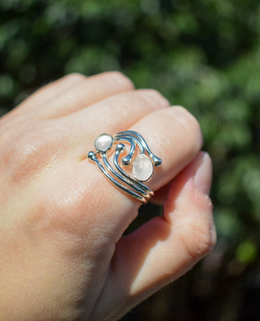 Rose Quartz Ring Size O