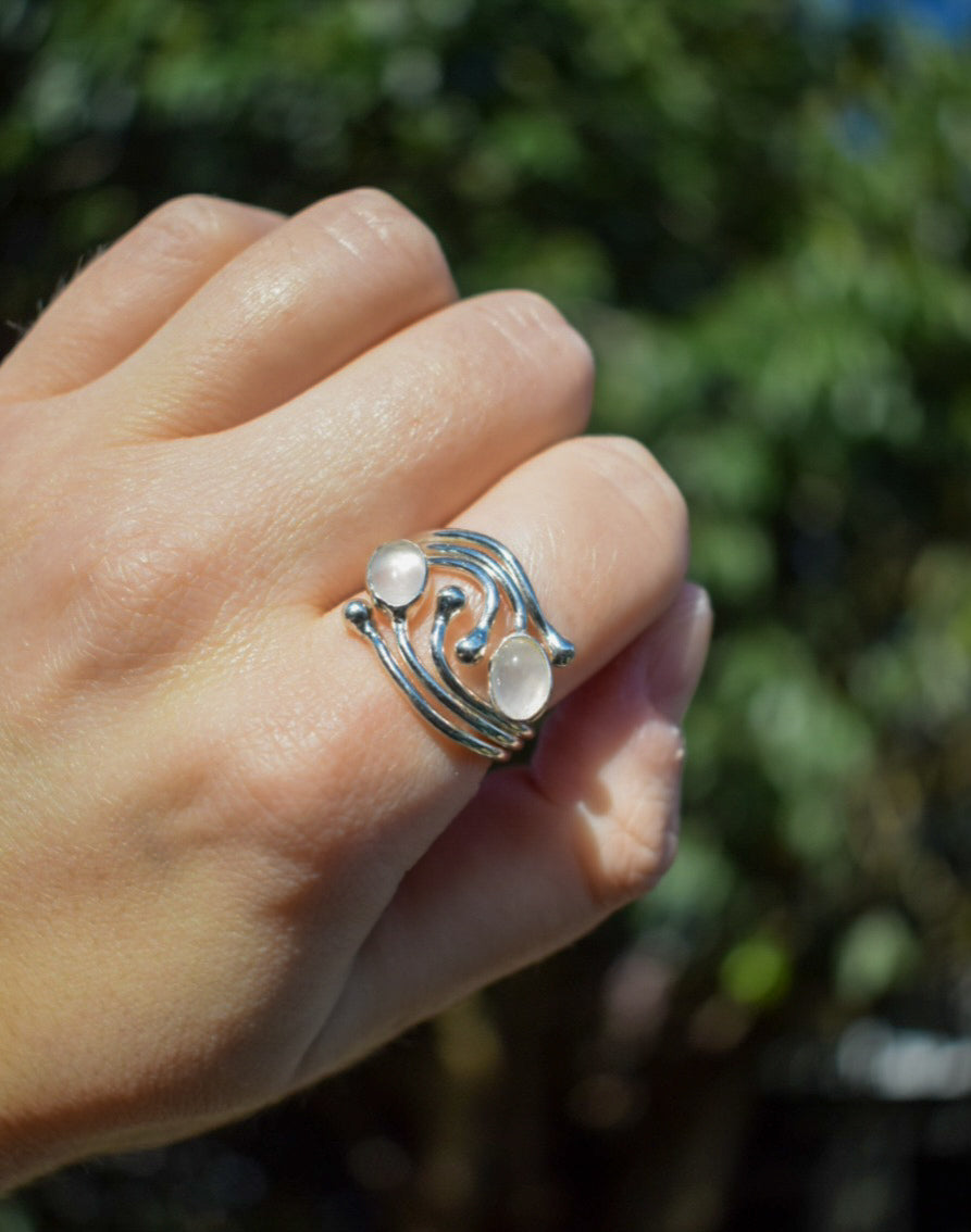 Rose Quartz Ring Size O