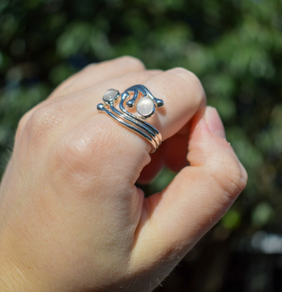 Rose Quartz Ring Size O