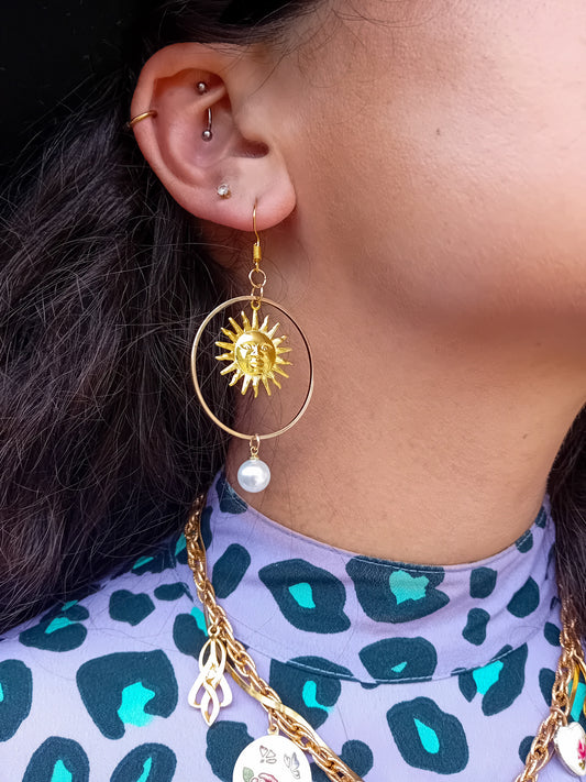 Pearl Sunshine Earrings