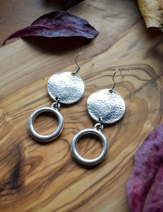 Silver Upcycled Earrings