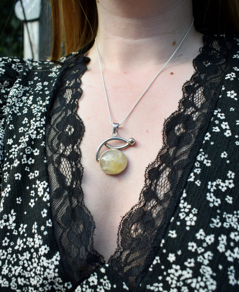 Rutilated Quartz Necklace