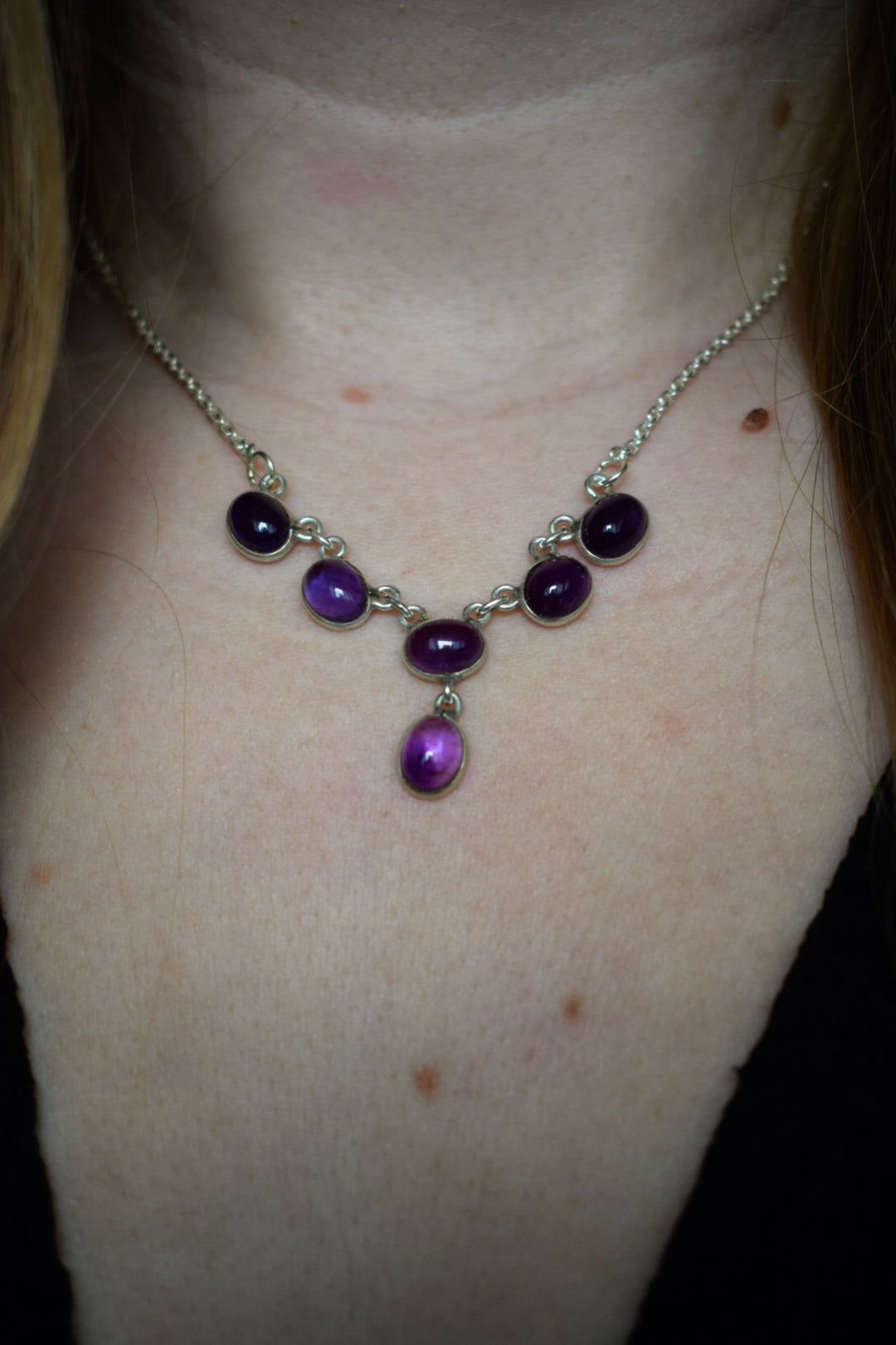 Sterling Silver Amethyst Necklace