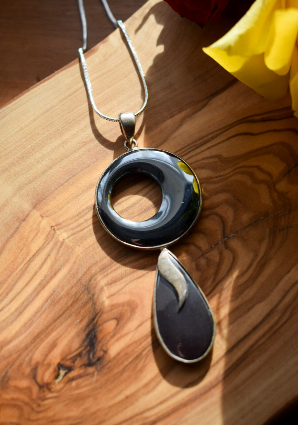 Sterling Silver Hematite Pendant