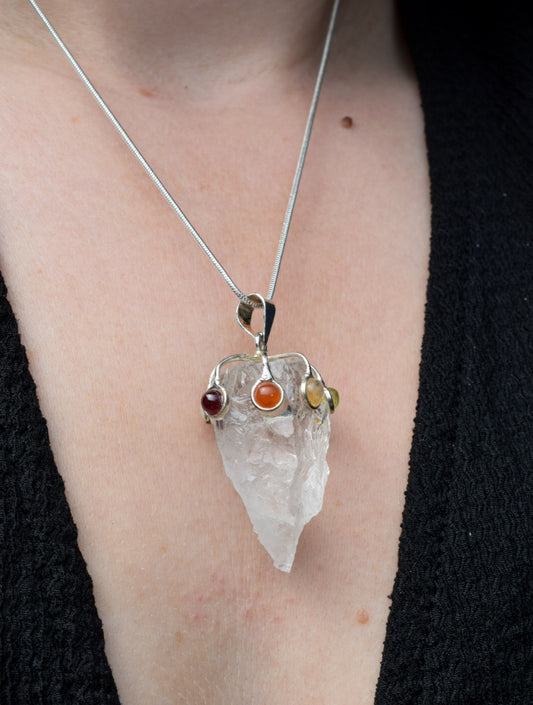 Rainbow Stone Necklace