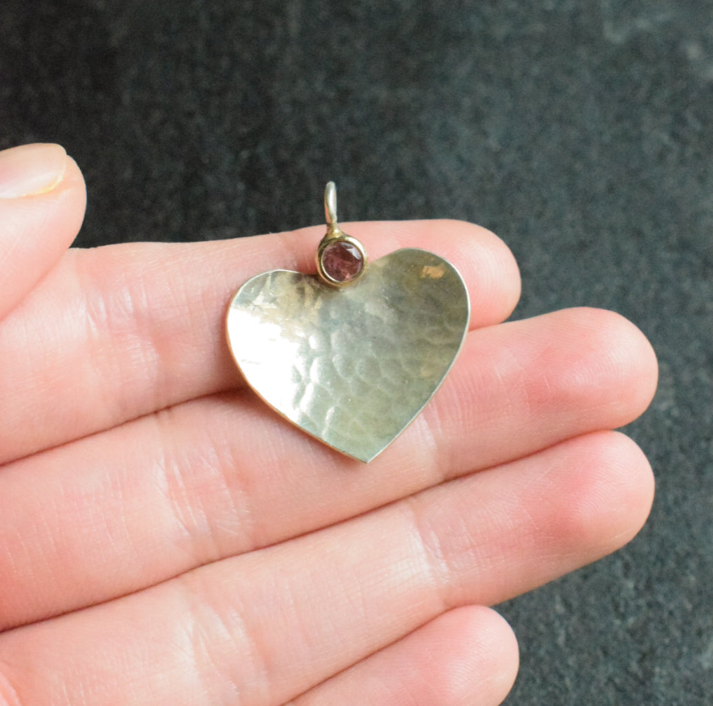 Textured Heart Necklace
