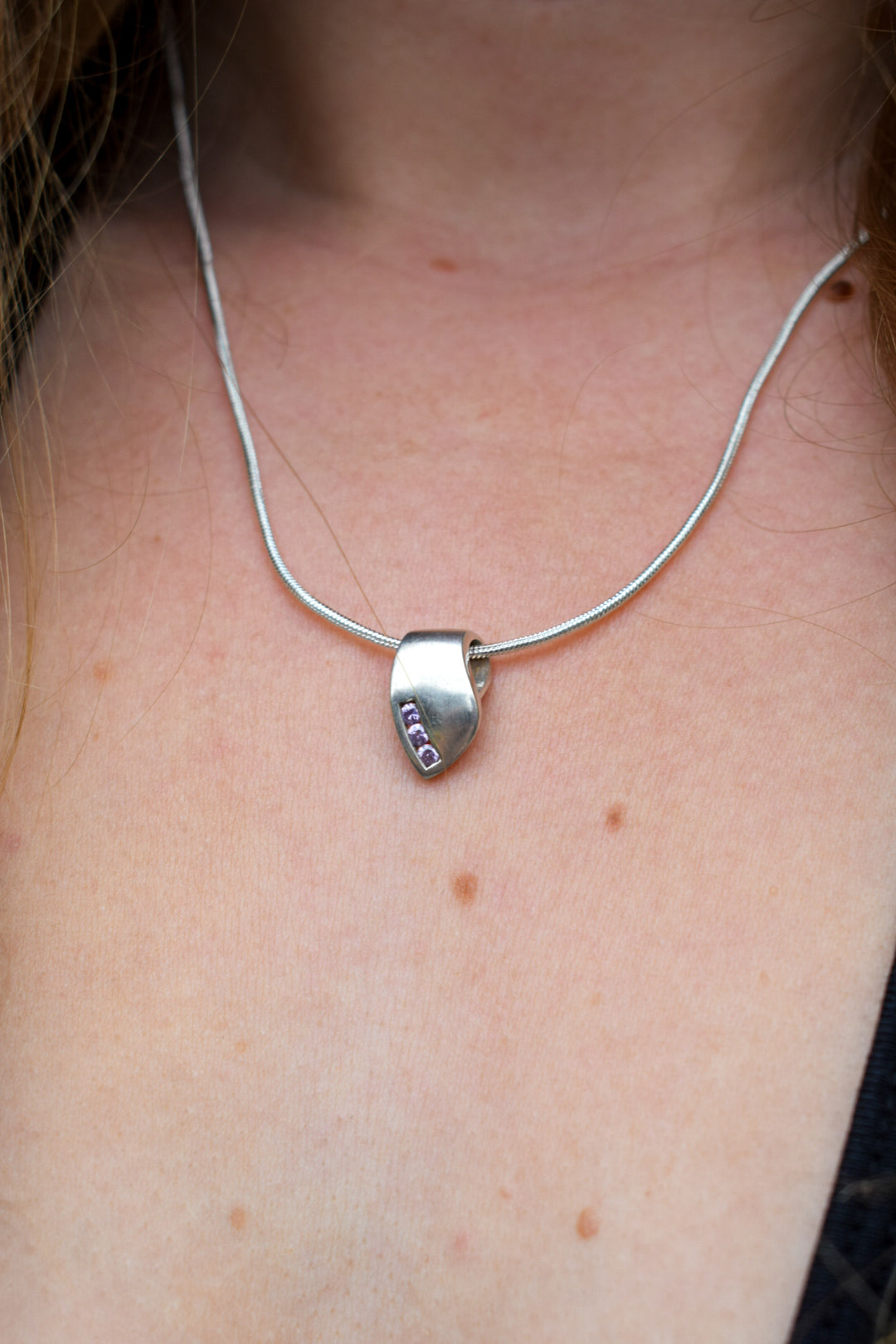 Purple Zirconia Necklace