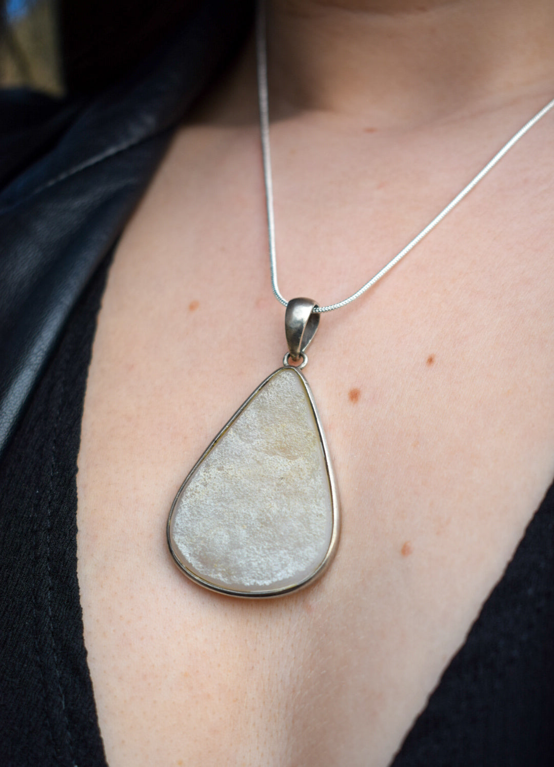 Teardrop Druzy Necklace