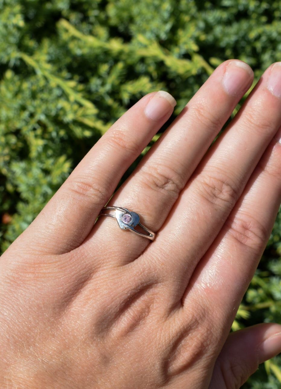 Pink Heart Ring
