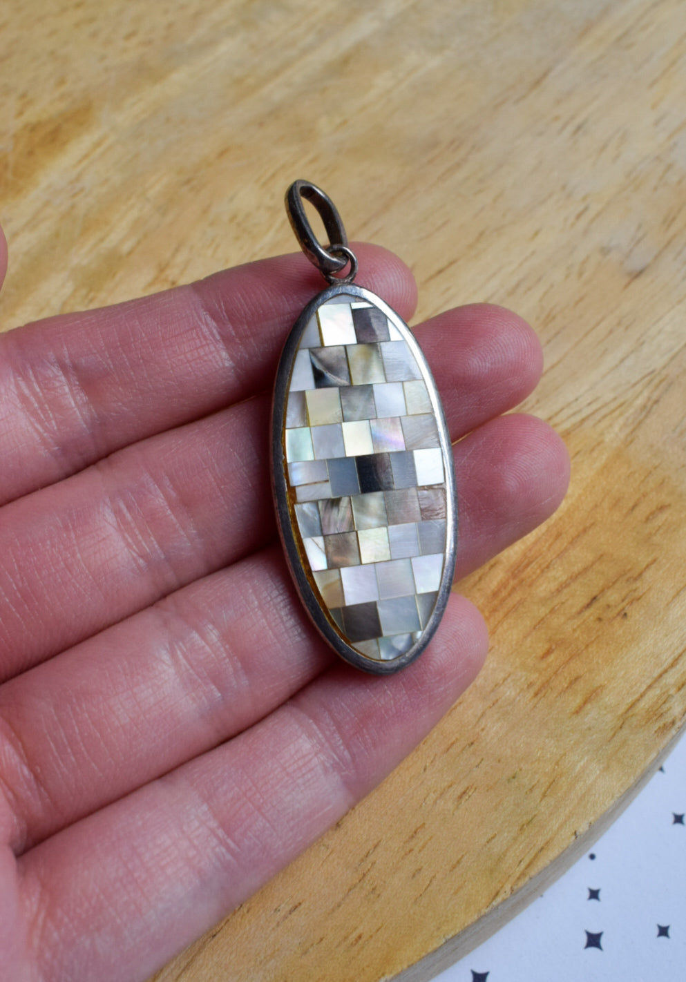 Vintage Mother Of Pearl Necklace