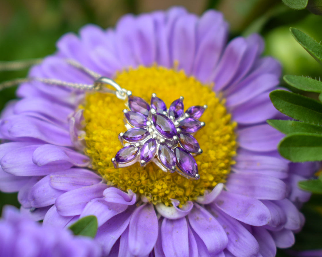 Purple Zirconia Necklace