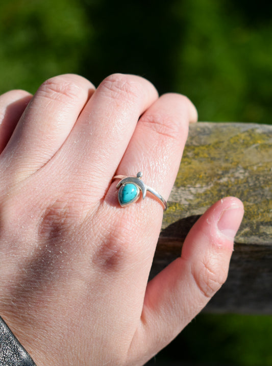 Turquoise Moon Ring
