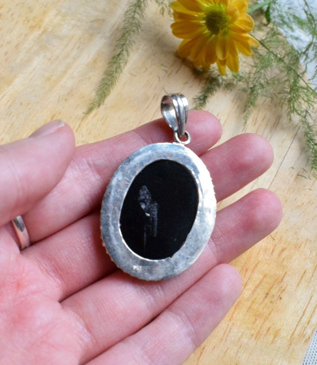 Sterling Silver Onyx Necklace