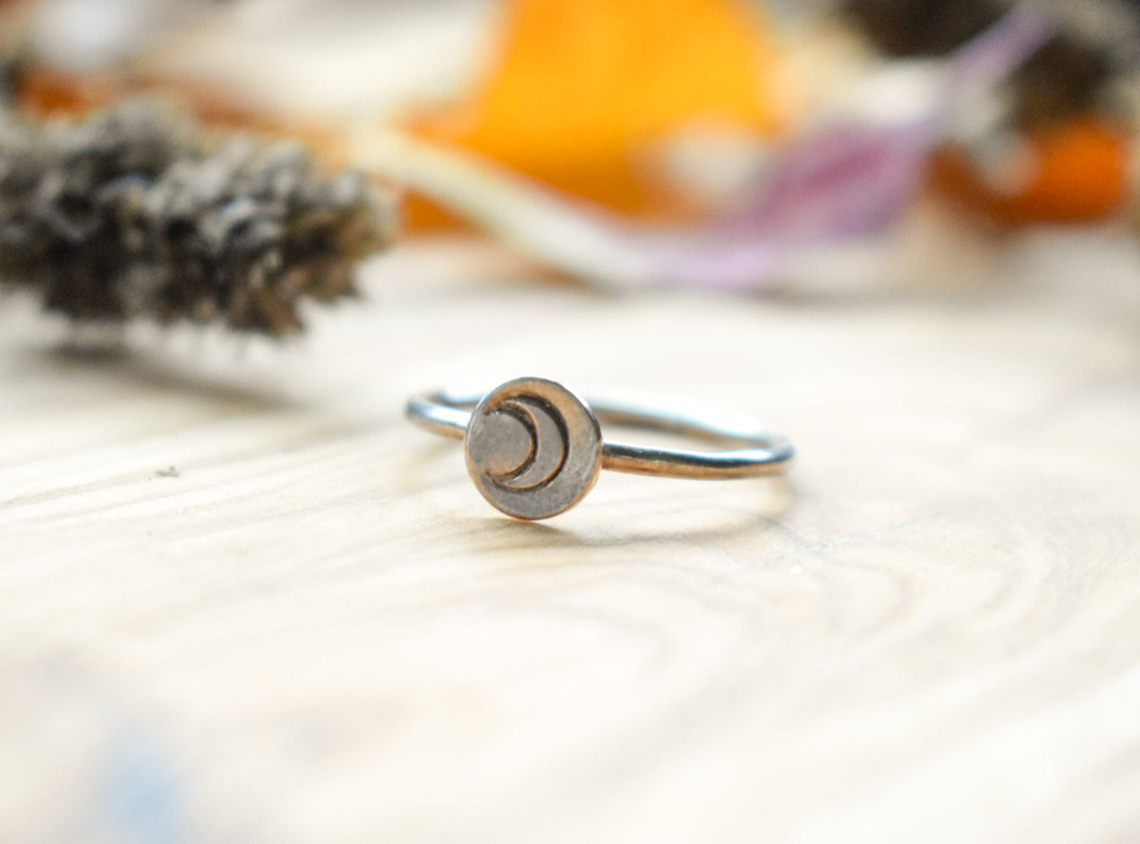 Moon Stamp Ring