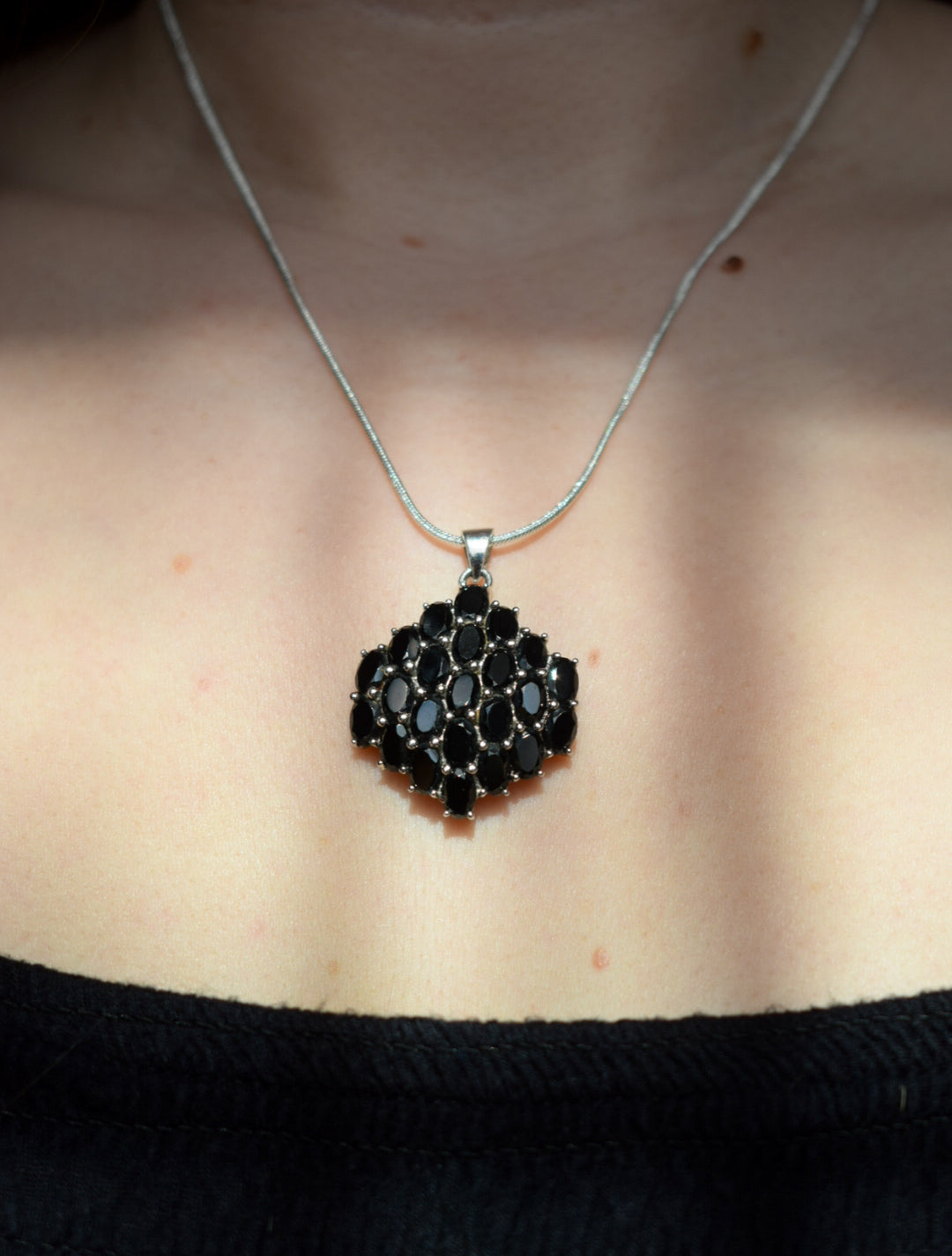 Black Gemstone Necklace