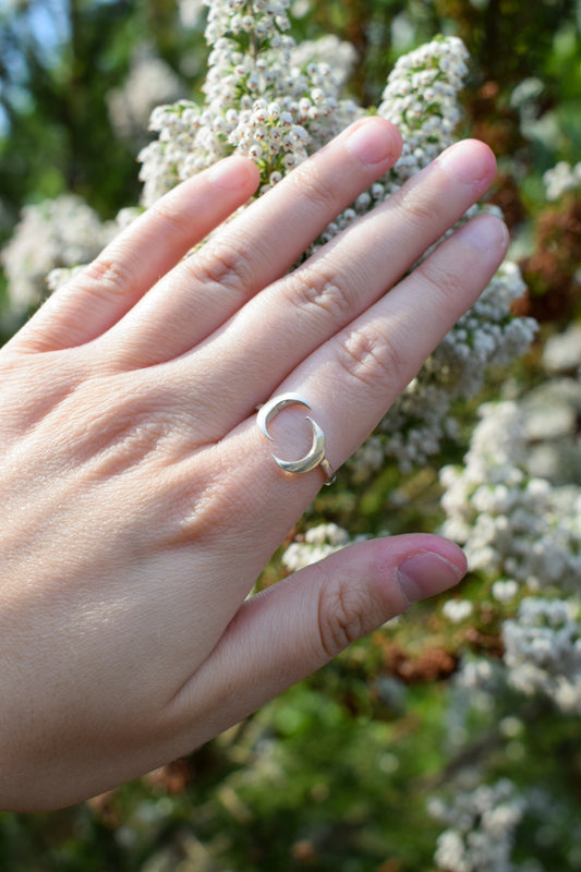 Adjustable Moon Ring