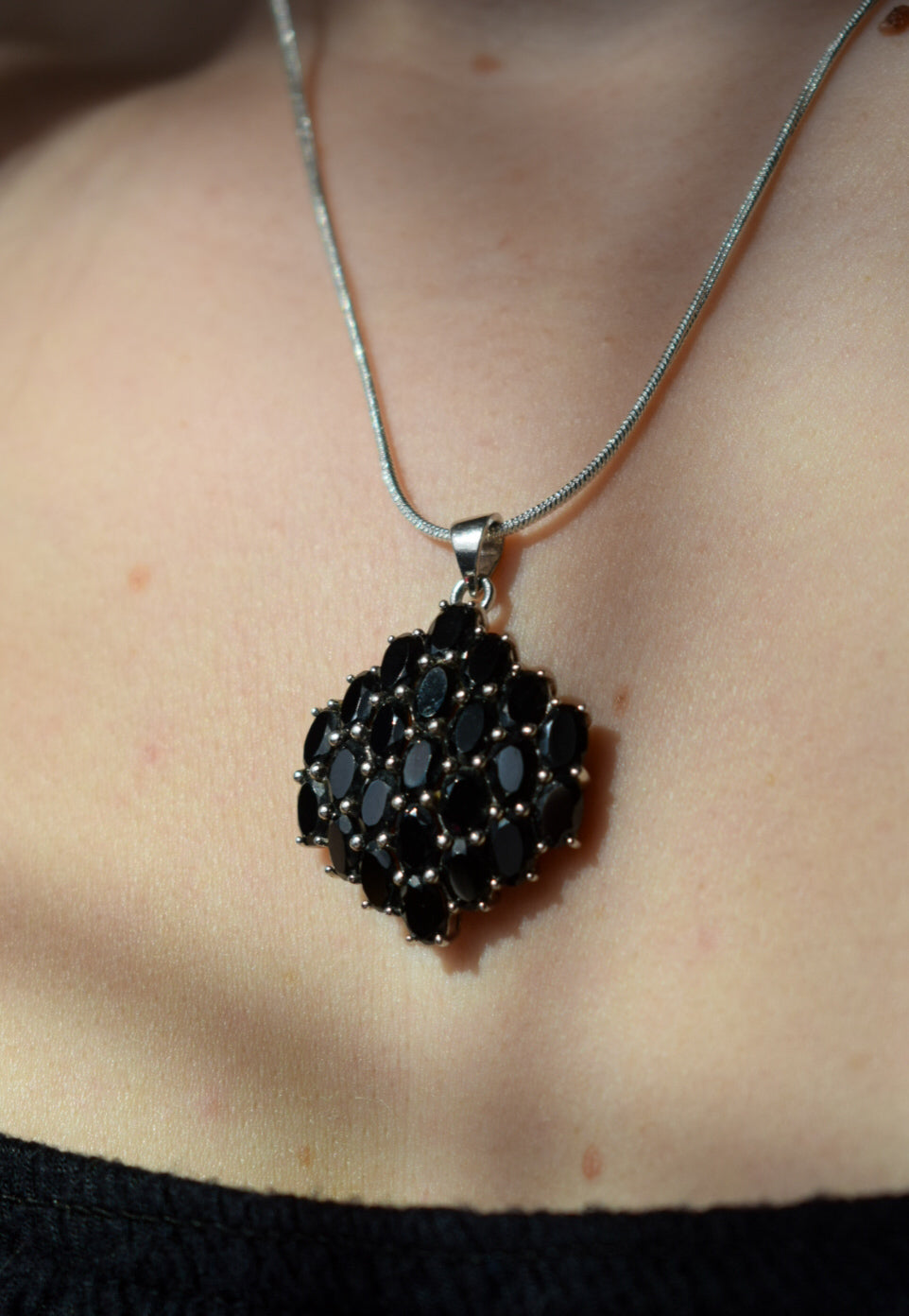 Black Gemstone Necklace