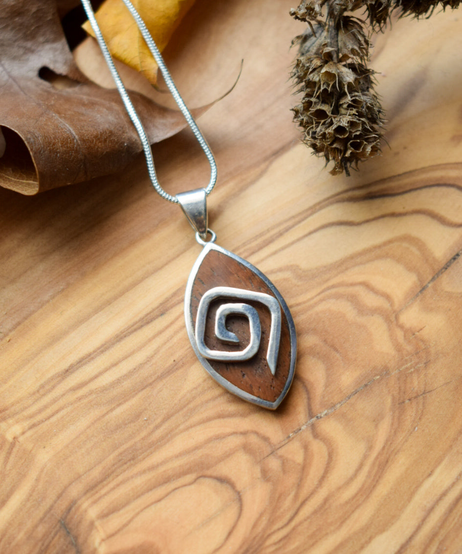 Sterling Silver Swirl Necklace