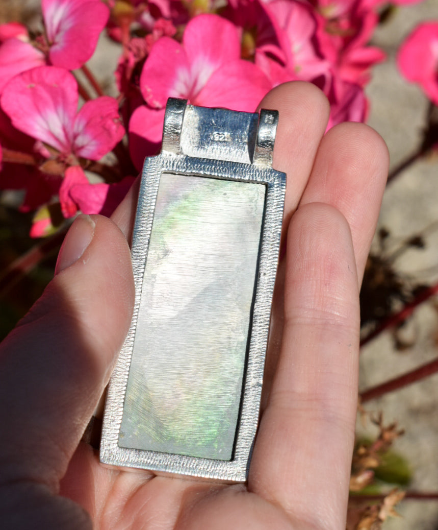 Sterling Silver Abalone Necklace