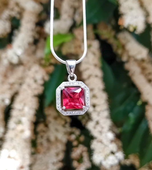 Red Bejeweled Necklace