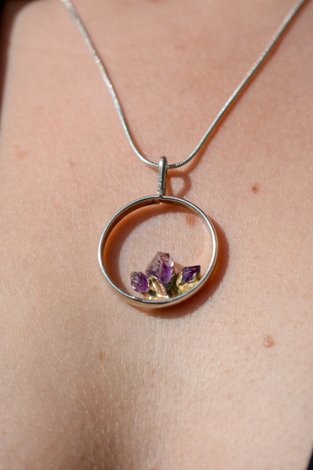 Sterling Silver Amethyst Pendant