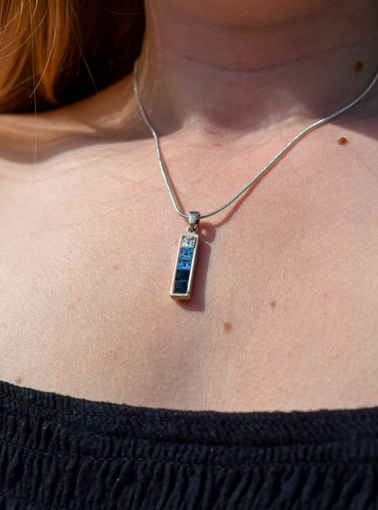 White and Blue Necklace