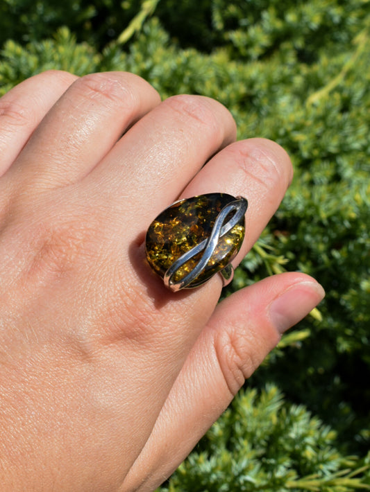 Faux Amber Ring