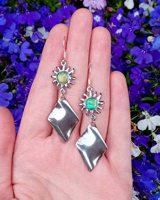 Abalone Sun Earrings